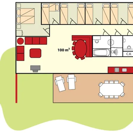 Resort Bungalow 10 Personen *
